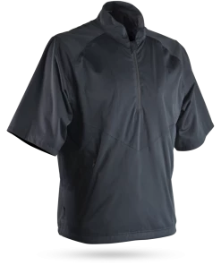 Sun Mountain Rainflex Elite Short Sleeve Pullover -Pro Golf Store 211432RAINFLEXELITESS BLACK
