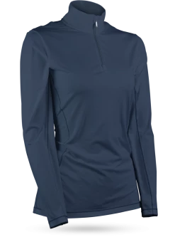 Sun Mountain Women's Second Layer Pullover -Pro Golf Store 212994WMNSECONDLAYERLS NAVY