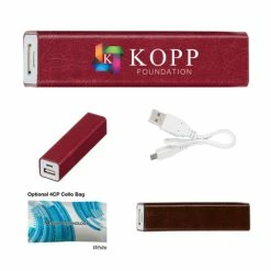 Leatherette Charge-N-Go Power Bank