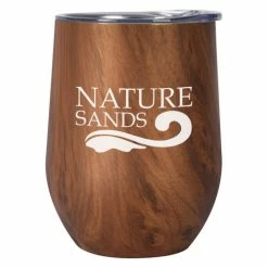 12 OZ. WOODGRAIN ALEXANDER STEMLESS -Pro Golf Store 5552 WOOD Silkscreen 07210.1641130925