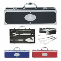 BBQ SET IN ALUMINUM CASE