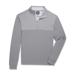 FootJoy Heather Yoke Half Zip Midlayer 11 FootJoy Heather Yoke Half Zip Midlayer -Pro Golf Store FJ 25311 01