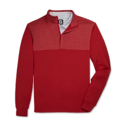 FootJoy Heather Yoke Half Zip Midlayer 16 FootJoy Heather Yoke Half Zip Midlayer -Pro Golf Store FJ 28215 01
