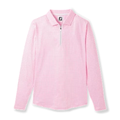 FootJoy Women's Houndstooth Print Sun Protection Shirt -Pro Golf Store FJ 28259