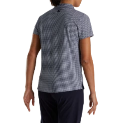 FootJoy Women's Short Sleeve Houndstooth Essential Shirt -Pro Golf Store FJ 28289 03