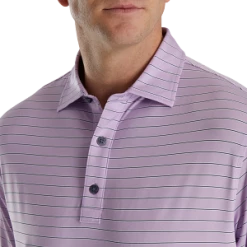 FootJoy Lisle Triple Pinstripe, Self Collar <BR><font Color="red">SALE! Enter Code FJS20 At Checkout For 20% Discount!</font> -Pro Golf Store FJ 29562 04