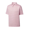 FootJoy Leaping Dolphin Print Lisle With Self Collar <BR><font Color="red">SALE! Enter Code FJS20 At Checkout For 20% Discount!</font> -Pro Golf Store FJ 29567