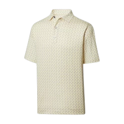 FootJoy Leaping Dolphin Print Lisle With Self Collar <BR><font Color="red">SALE! Enter Code FJS20 At Checkout For 20% Discount!</font> -Pro Golf Store FJ 29569