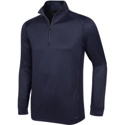 Greg Norman Heathered Herringbone Quarter Zip Mock