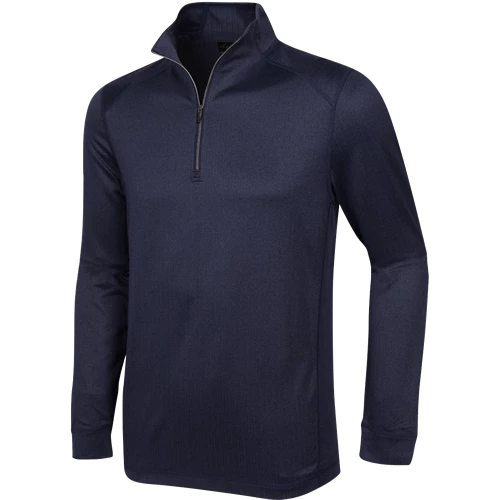 Greg Norman Heathered Herringbone Quarter Zip Mock 3 Greg Norman Heathered Herringbone Quarter Zip Mock