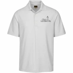 Greg Norman Pro Series Play Dry Polo With Old Saybrook Logo -Pro Golf Store G7S3K440 7 WHT