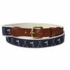 Leatherman Cotton Web Belt With Golf Motif -Pro Golf Store Golfmotif