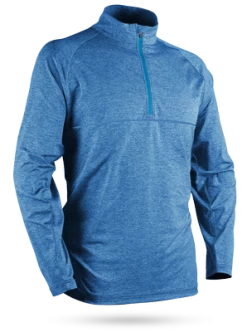Sun Mountain Second Layer Pullover -Pro Golf Store SECONDLAYERLSPOPACIFICBLUEHEATHER