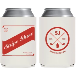 Thelemic Print Shop SwingJuice Golf The Stripe Show Koozie