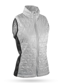 Sun Mountain Women's AT Hybrid Vest 9 Sun Mountain Women's AT Hybrid Vest -Pro Golf Store WMNATHYBRIDVESTWHITE STEEL