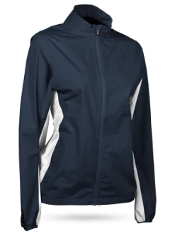 Sun Mountain Women's Monsoon Jacket -Pro Golf Store WMNMONSOONJACKETNAVY WHITE