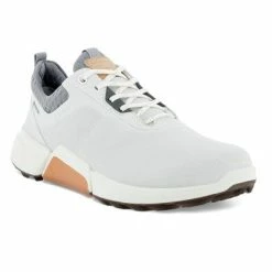 ECCO Women's Biom H4 Golf Shoes-White/Silver Grey