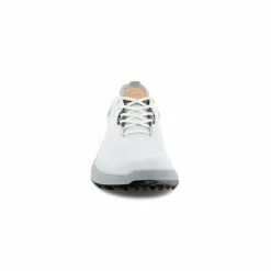 ECCO Men's BIOM H4 Golf Shoe-White/Concrete -Pro Golf Store ecco 108204 57876 front