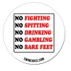 SwingJuice Unisex Sticker Golf Follow The Rules White O/S