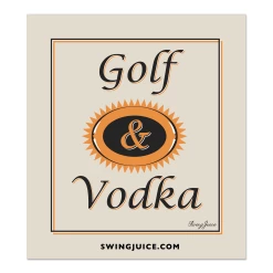 SwingJuice Unisex Sticker Golf Golf & Craft Vodka Tan O/S