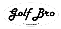 SwingJuice Unisex Sticker Golf Golf Bro White O/S