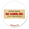 SwingJuice Unisex Sticker Golf House Rules White O/S -Pro Golf Store no gambling sticker
