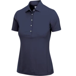 Greg Norman Women's Freedom Short Sleeve Polo -Pro Golf Store nvy