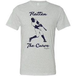 SwingJuice Short Sleeve Unisex T-Shirt Baseball Flatten The Curve -Pro Golf Store swingjuice baseball flatten the curve short sleeve unisex t shirt light grey 055bbf88 e050 4712 804f 8f44ab4aad0a