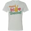 SwingJuice Short Sleeve Unisex T-Shirt Peace, Love And Baseball