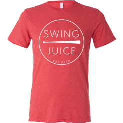 SwingJuice Short Sleeve Unisex T-Shirt Baseball Retro -Pro Golf Store swingjuice baseball retro short sleeve unisex t shirt red