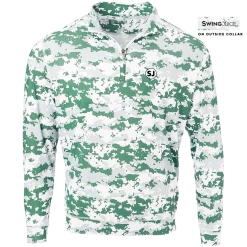 SwingJuice Long Sleeve Men's Performance Quarter Zip Golf Camo -Pro Golf Store swingjuice camo performance 1 4 zip long sleeve mens pullover pine green