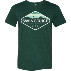 SwingJuice Short Sleeve Unisex T-Shirt Golf Course Management -Pro Golf Store swingjuice course management short sleeve tee forest green
