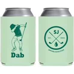 SwingJuice Unisex Koozie Golf Golf Dab Pale Green O/S