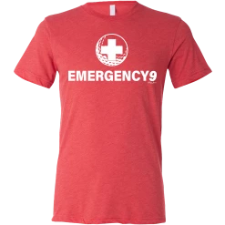 SwingJuice Short Sleeve Unisex T-Shirt Golf Emergency 9 Rescue -Pro Golf Store swingjuice emergency 9 rescue short sleeve tee red