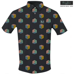 SwingJuice Short Sleeve Men's Performance Polo Golf Gamescape