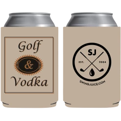 SwingJuice Unisex Koozie Golf Golf & Craft Vodka Tan O/S