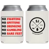 SwingJuice Unisex Koozie Golf Follow The Rules White O/S -Pro Golf Store swingjuice golf follow rules koozie white