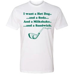 SwingJuice Short Sleeve Unisex T-Shirt Golf I Want A Hotdog -Pro Golf Store swingjuice golf hotdog soda sandwich short sleeve tee white be4733b2 8ce1 4b55 8c84 1a0ab3d2004e