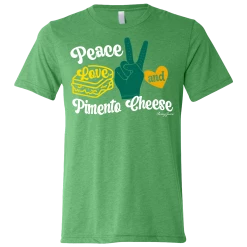 SwingJuice Short Sleeve Unisex T-Shirt Golf Peace, Love & Pimento Cheese