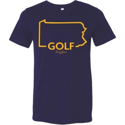 SwingJuice Short Sleeve Unisex T-Shirt Golf Pennsylvania -Pro Golf Store swingjuice golf pennsylvania unisex short sleeve tee navy