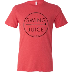 SwingJuice Short Sleeve Unisex T-Shirt Golf Retro -Pro Golf Store swingjuice golf retro unisex short sleeve tee red