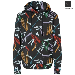 SwingJuice Long Sleeve Men's Performance Hoodie Golf Strokes