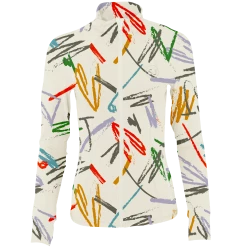 SwingJuice Long Sleeve Women's Performance Full Zip Golf Strokes