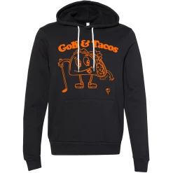 SwingJuice Long Sleeve Unisex Hoodie Golf & Tacos Glow In The Dark