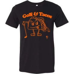 SwingJuice Short Sleeve Unisex T-Shirt Golf & Tacos Glow In The Dark