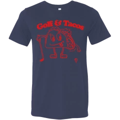 SwingJuice Short Sleeve Unisex T-Shirt Golf & Tacos -Pro Golf Store swingjuice golf tacos unisex short sleeve tee navy