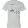 SwingJuice Short Sleeve Unisex T-Shirt Golf U.S. Open Golf State California -Pro Golf Store swingjuice golf us mens open california short sleeve unisex tee light grey