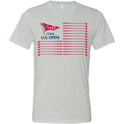 SwingJuice Short Sleeve Unisex T-Shirt Golf U.S. Open Golf Flag