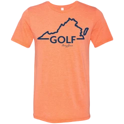 SwingJuice Short Sleeve Unisex T-Shirt Golf Virginia -Pro Golf Store swingjuice golf virginia unisex short sleeve tee orange