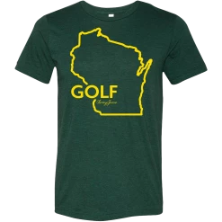 SwingJuice Short Sleeve Unisex T-Shirt Golf Wisconsin